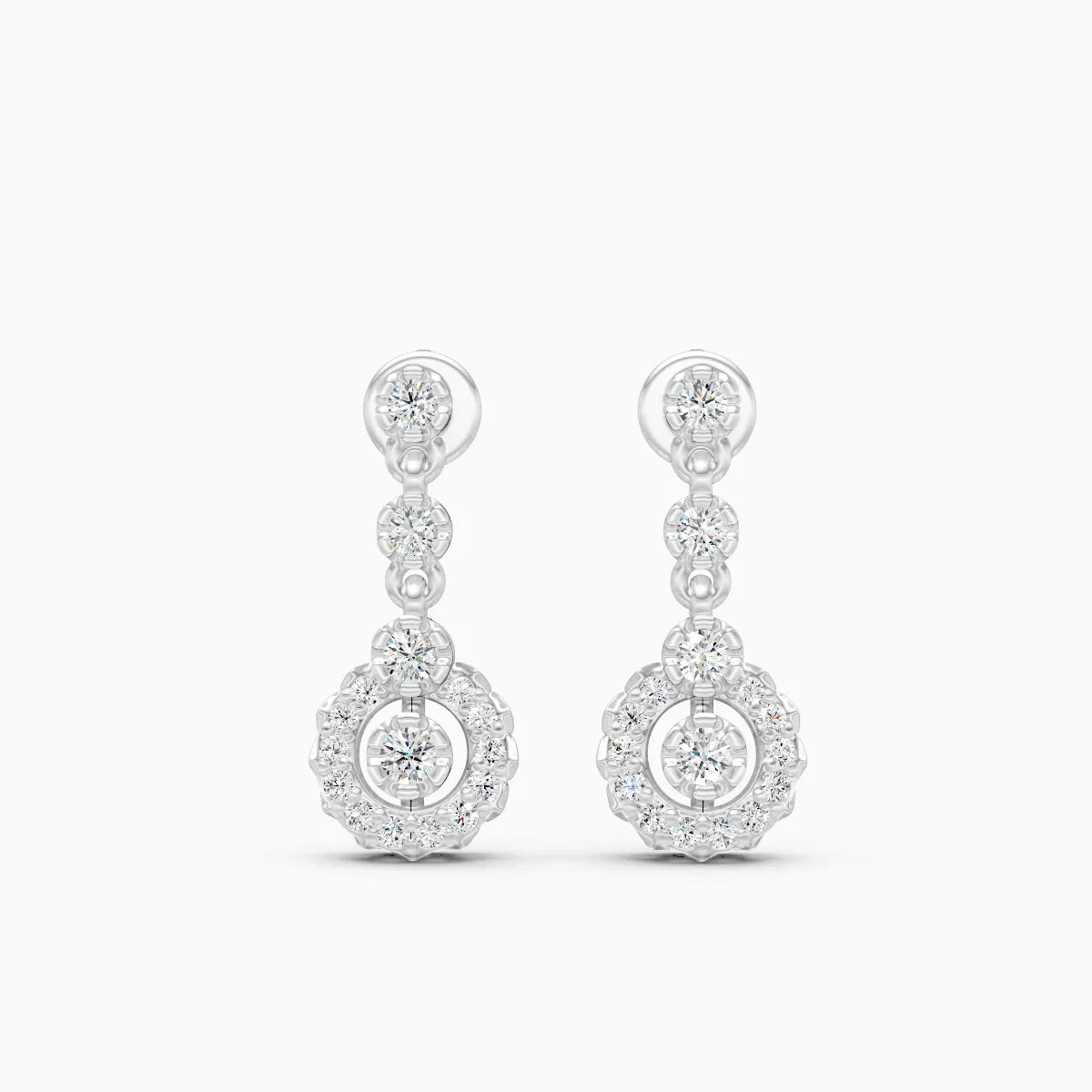 Halo Bloom Drop Earrings