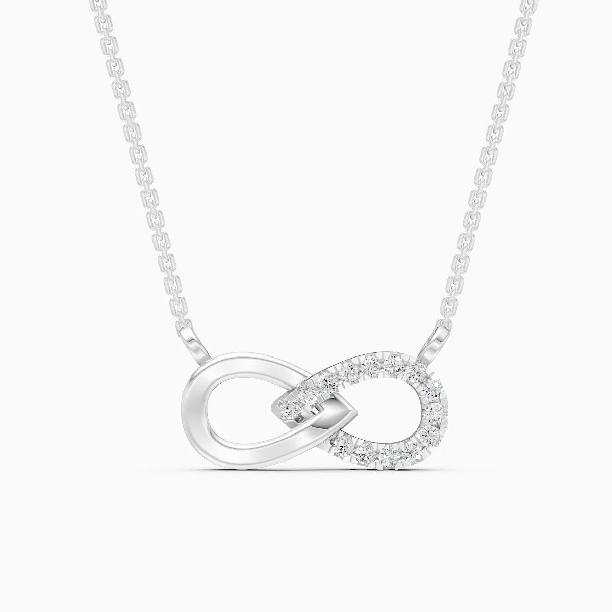 Infinity Love Lab Grown Diamond Necklace