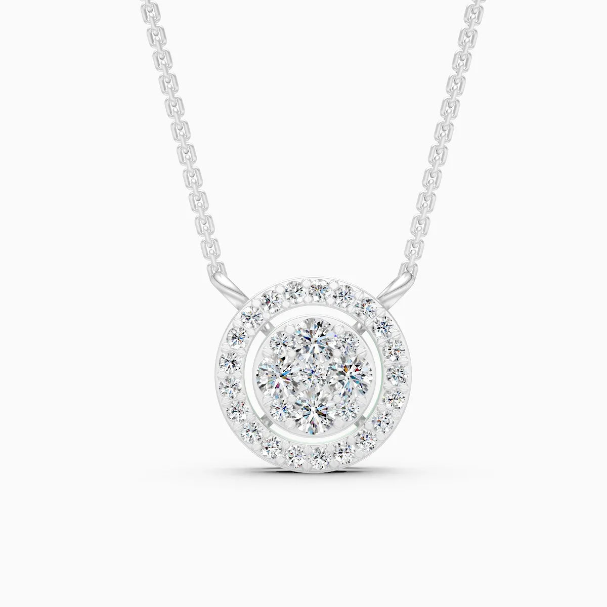 Stunning Circular Diamond Necklace