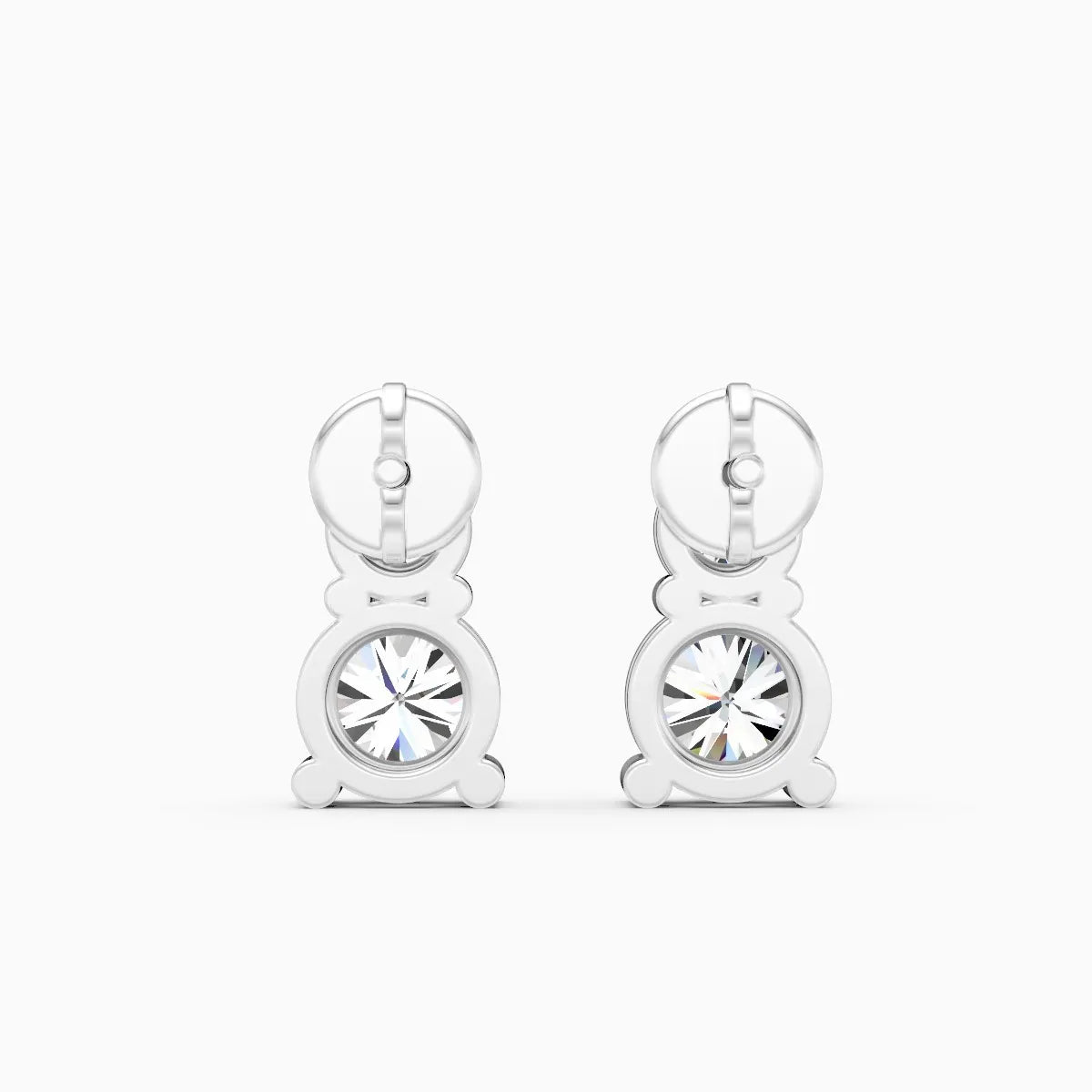 Twin Diamond Stud Earrings – Bold & Petite