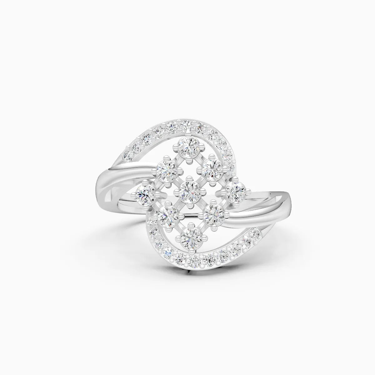 Classy Radiance Cluster Diamond Ring