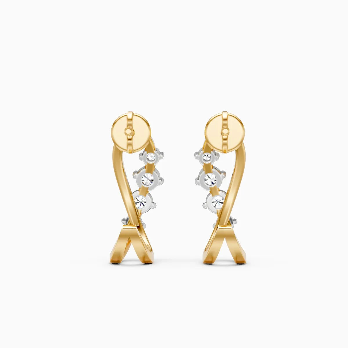 Twine Spark Lab Grown Diamond Earrings