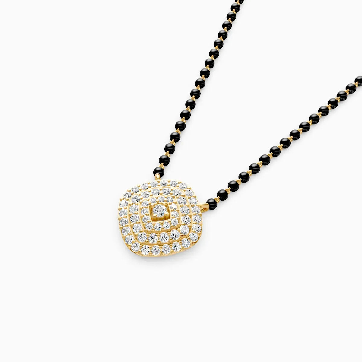 Cushion Shape Lab Grown Diamond Mangalsutra