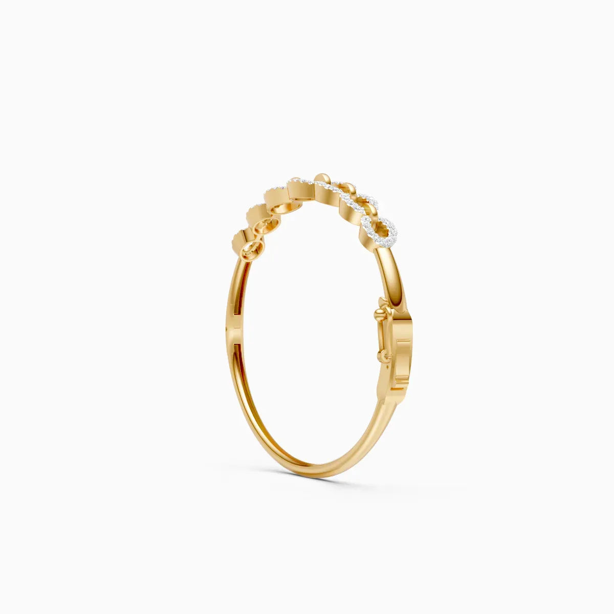 Classy Linked Design Diamond Bracelet