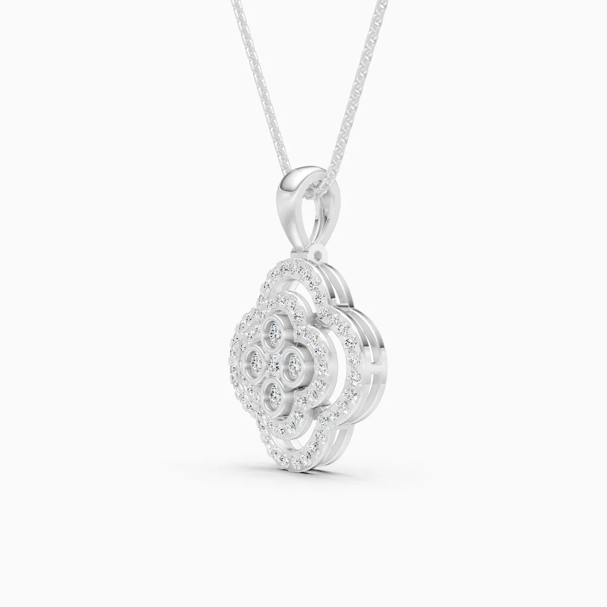 FloraLuxe Lab Grown Diamond Pendant