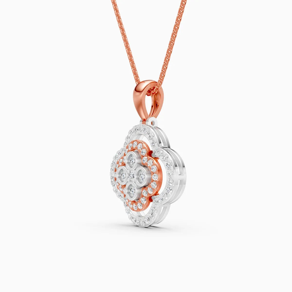 FloraLuxe Lab Grown Diamond Pendant
