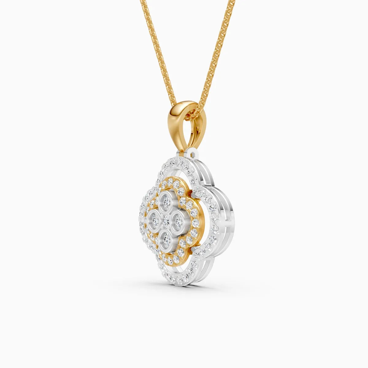 FloraLuxe Lab Grown Diamond Pendant