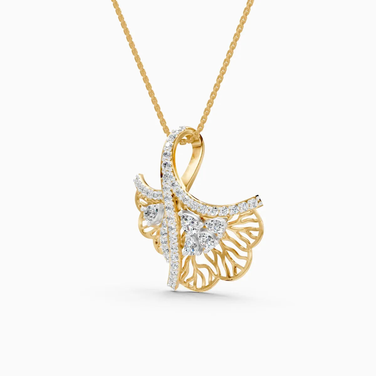 Butterfly Grace Lab Grown Diamond Pendant