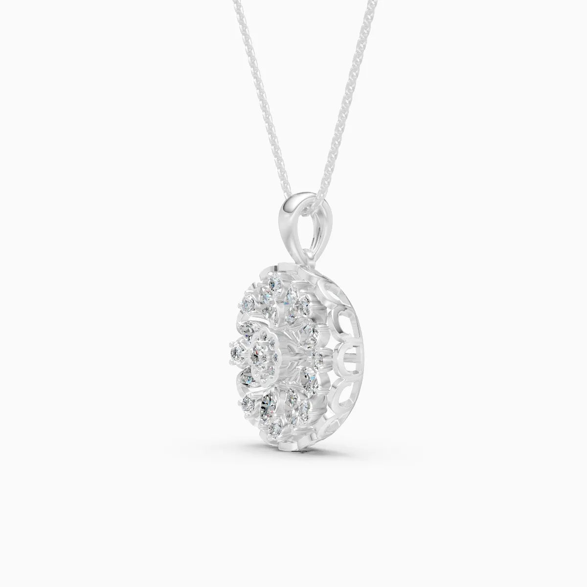 Multi-Stone Sparkle Diamond Pendant