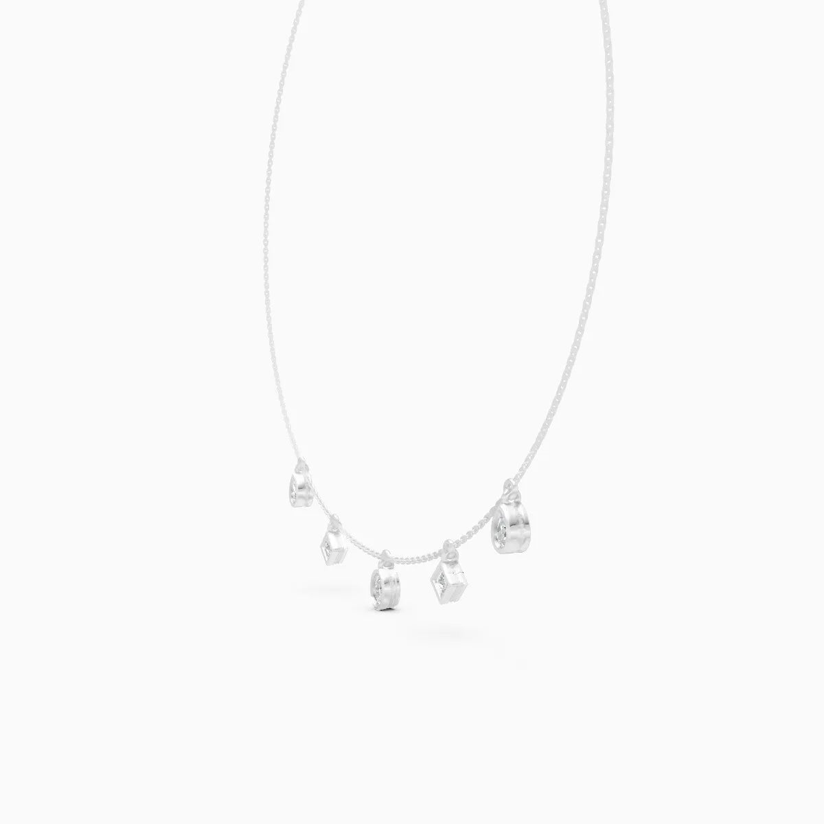 Radiant Trio Diamond Charm – Pear, Oval & Princess