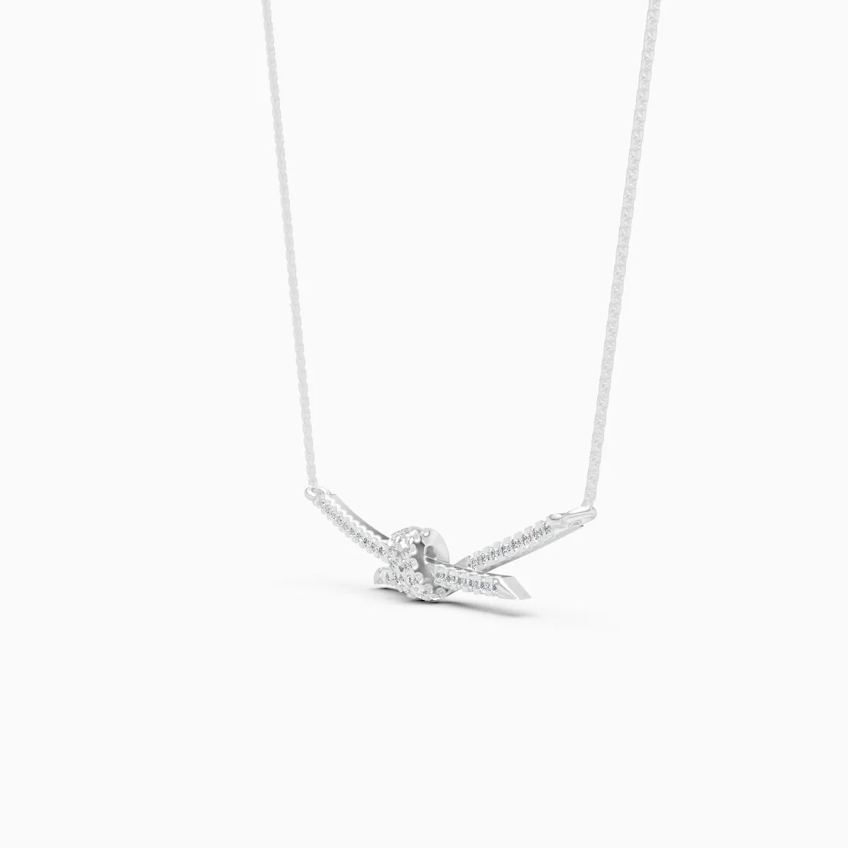 Knotted Elegance Diamond Wrapped Shine