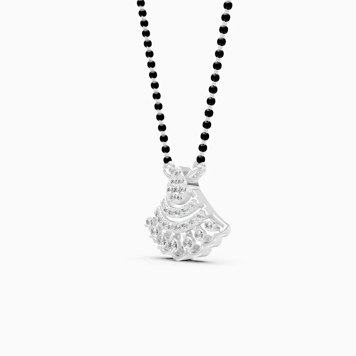 Modern Bell-Cut Style Pendant Mangalsutra