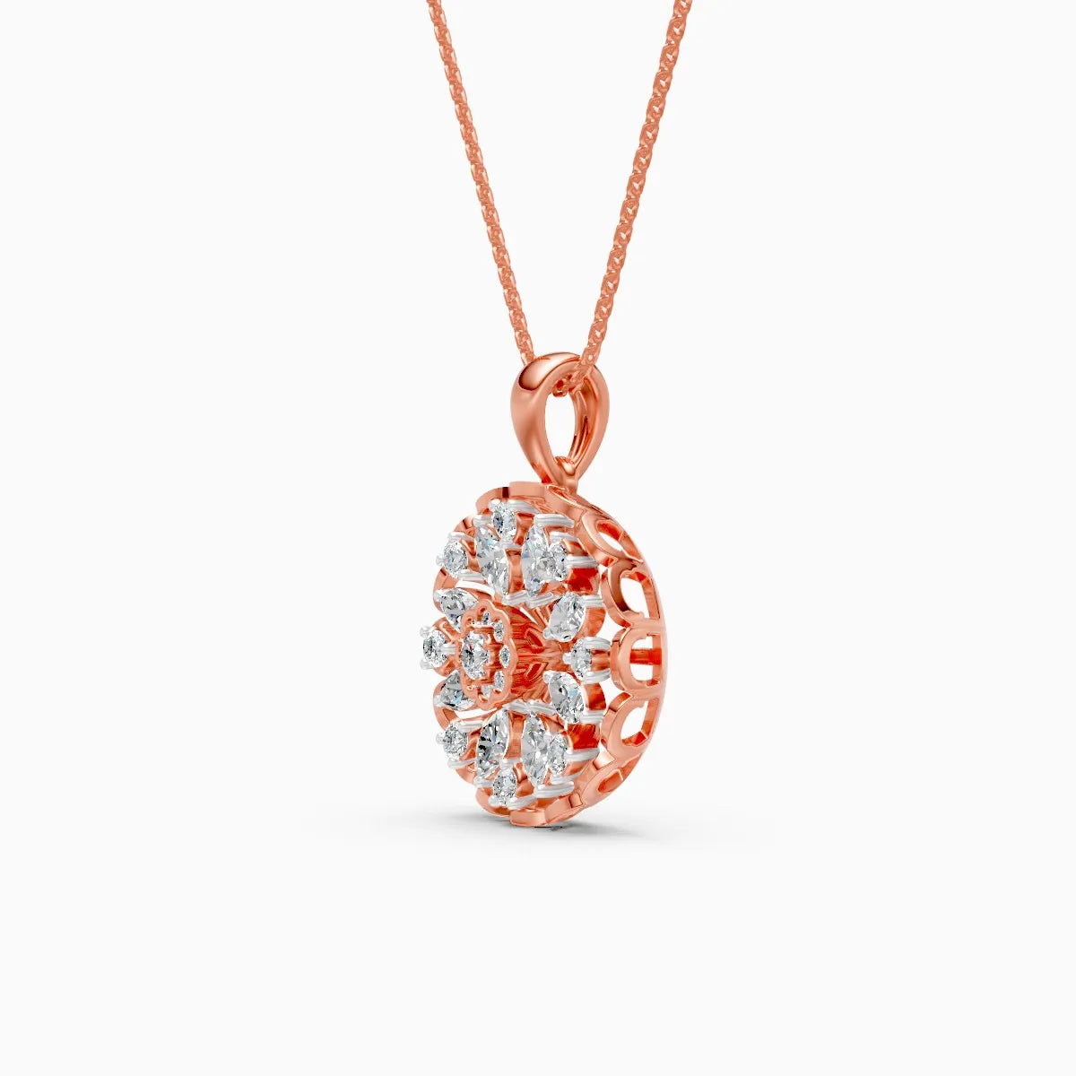 Multi-Stone Sparkle Diamond Pendant
