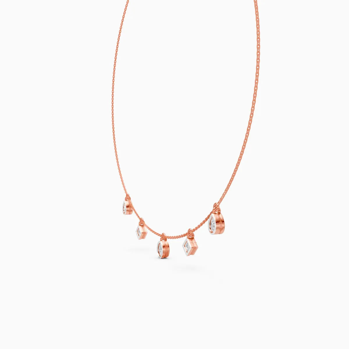 Radiant Trio Diamond Charm – Pear, Oval & Princess