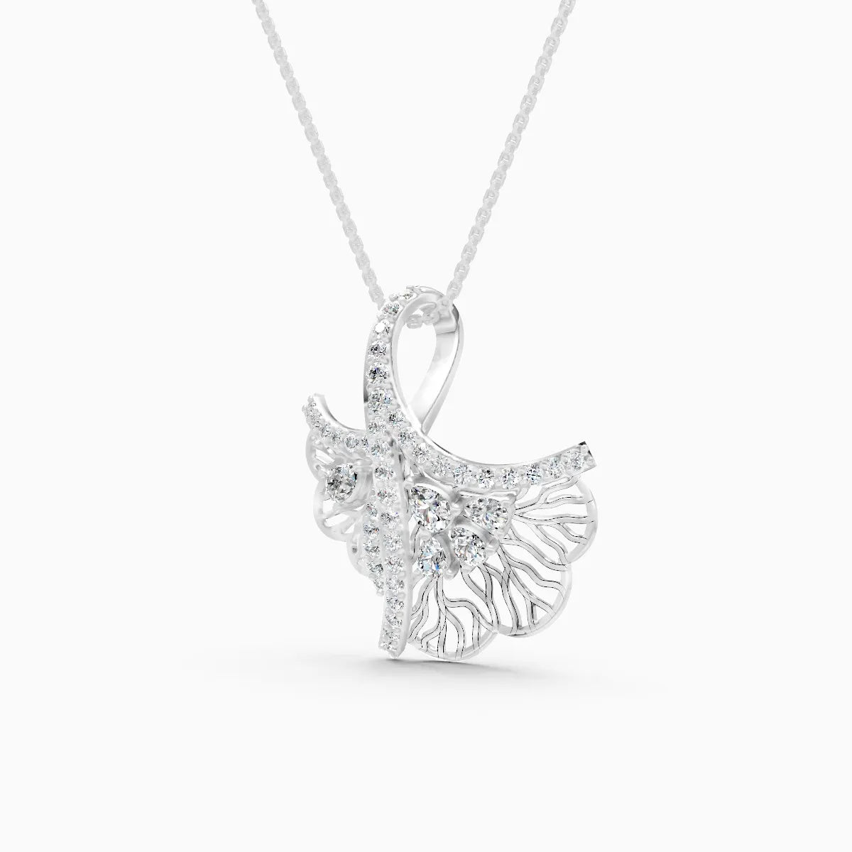 Butterfly Grace Lab Grown Diamond Pendant