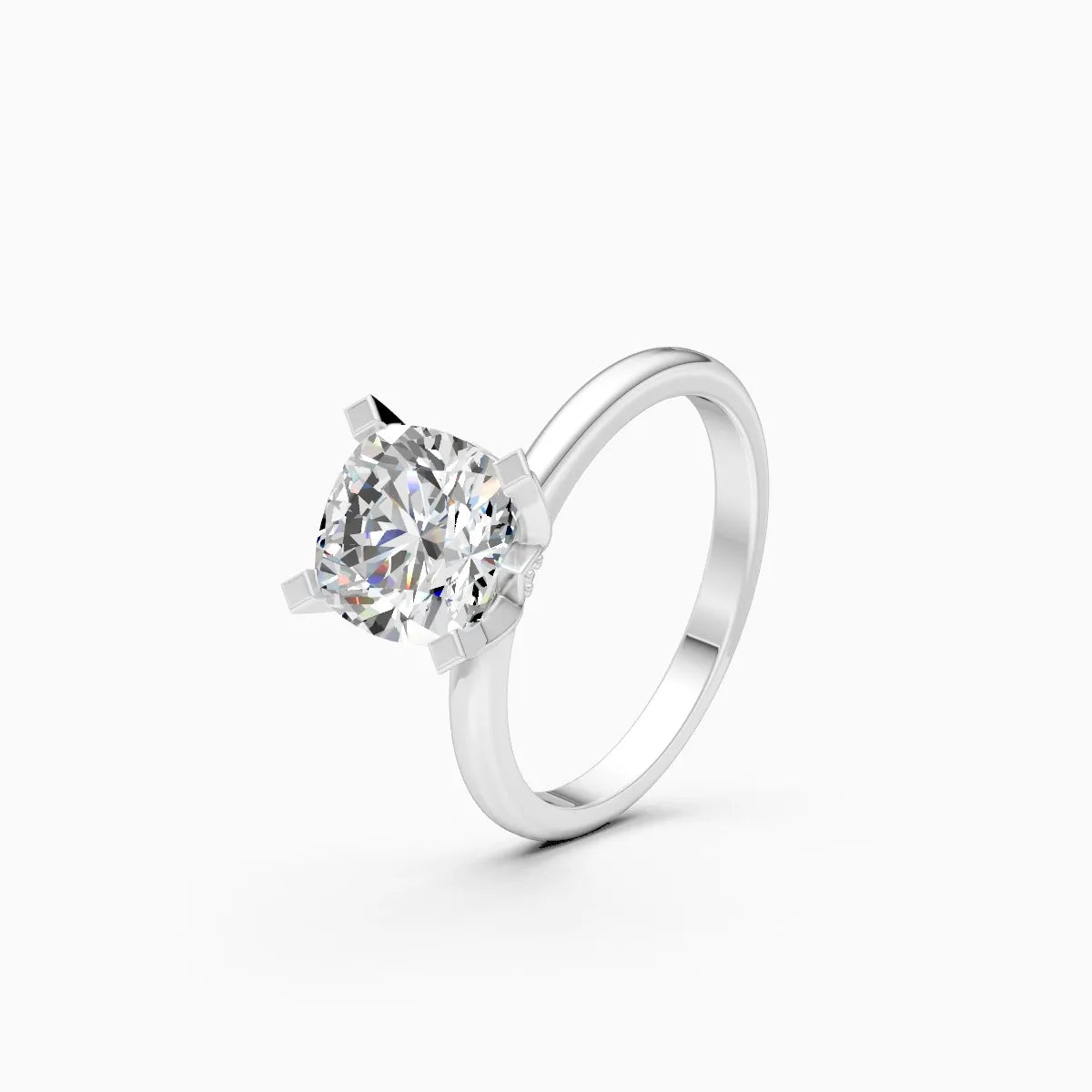Sleek Solitaire Diamond Engagement Ring