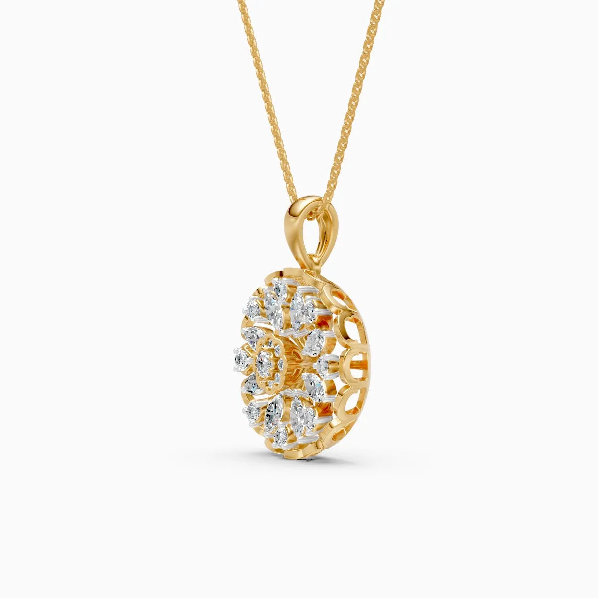 Multi-Stone Sparkle Diamond Pendant