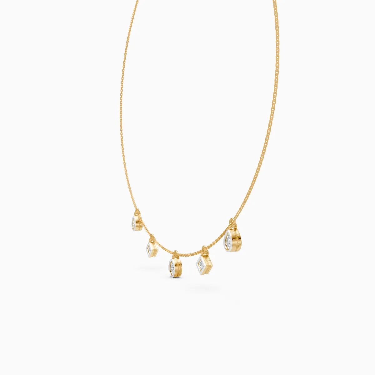 Radiant Trio Diamond Charm – Pear, Oval & Princess