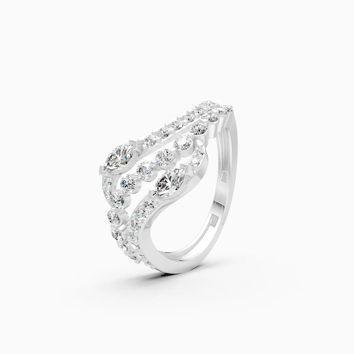 Ripple Shine Lab Grown Diamond Ring