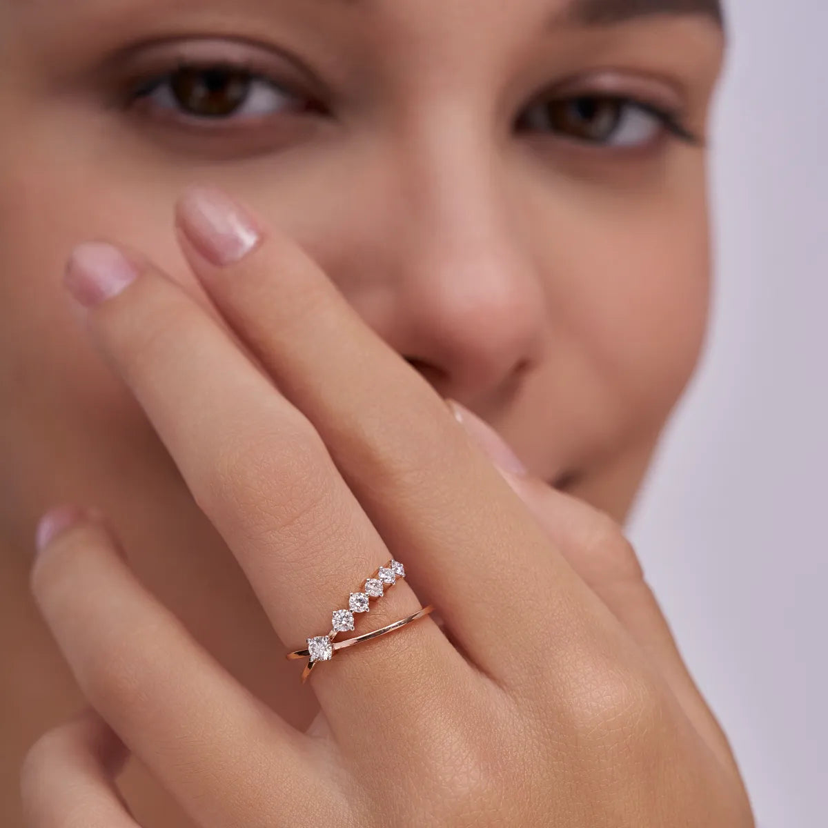 Criss Cross Glow Lab Grown Diamond Ring