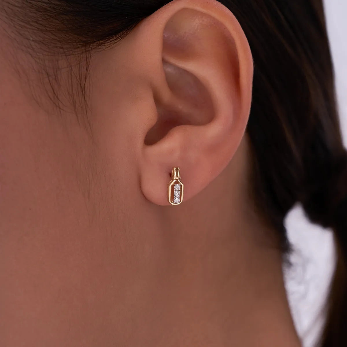 Vertical Row Earring