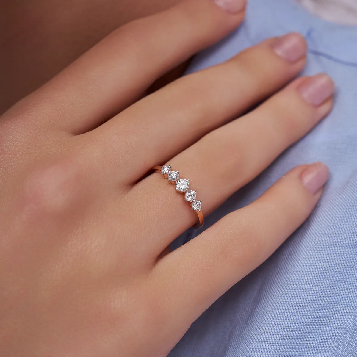 Crystal Arc Lab Grown Diamond Ring