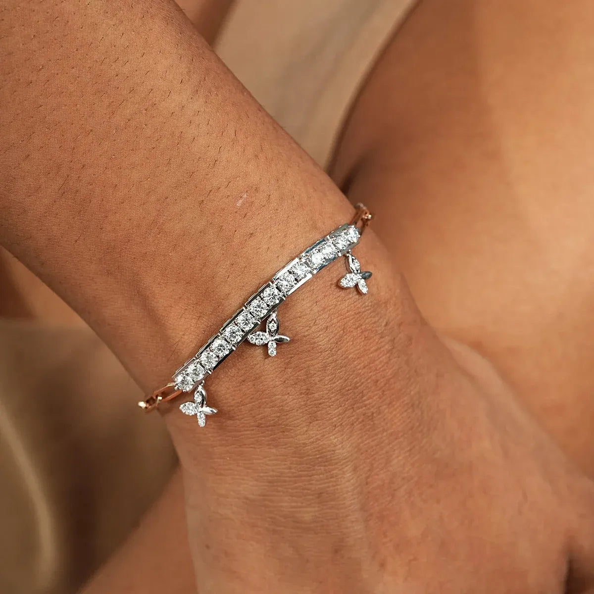 Half Eternity Diamond Bracelet
