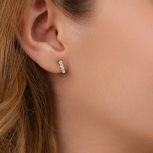 Minimal Luxe Lab Grown Diamond Ear Studs