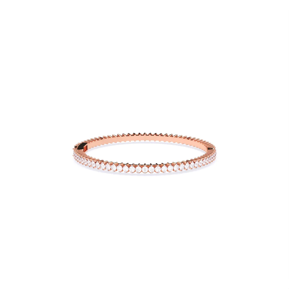 Round Solitaire Lab Grown Diamond Bangles