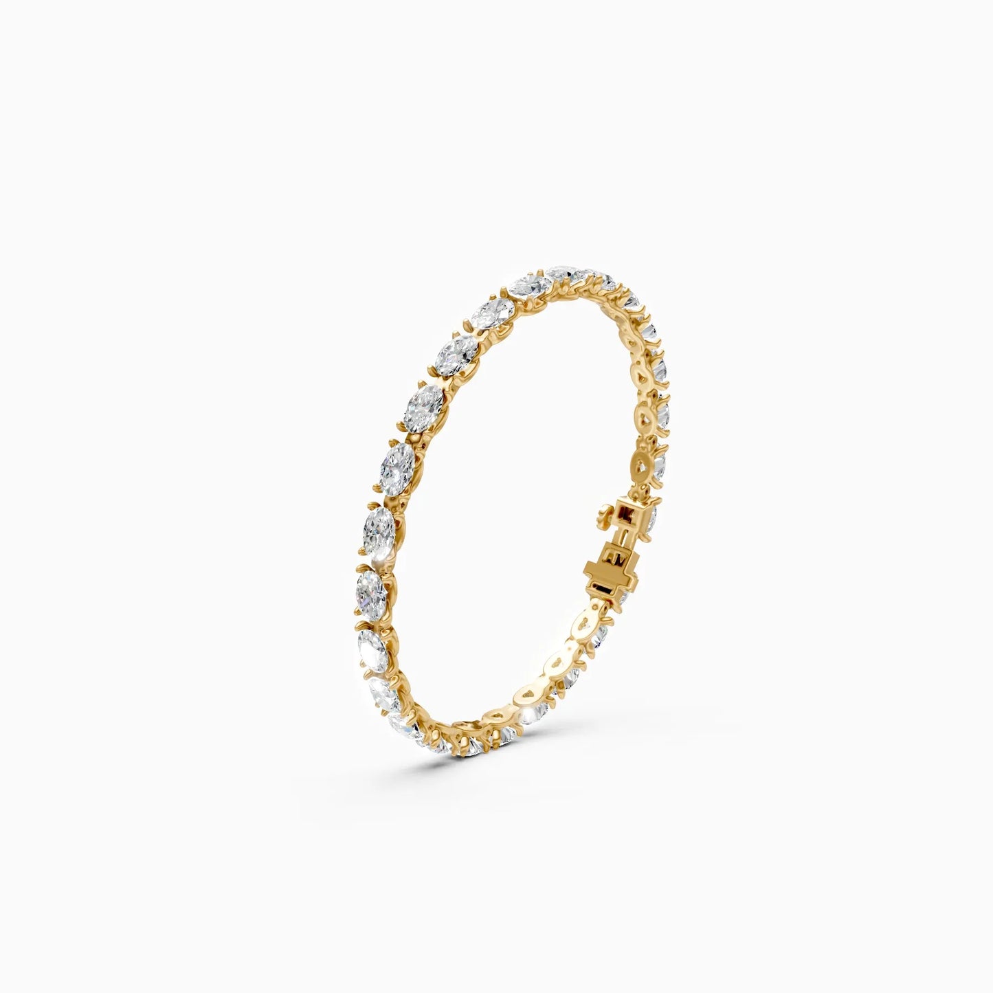 Infinity Shine Oval Diamond Bracelet