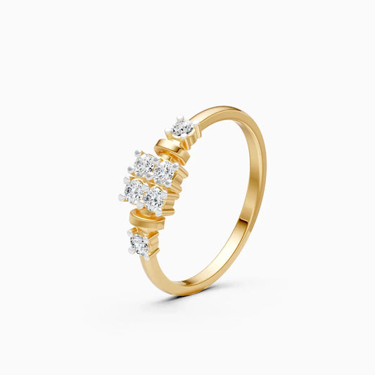 Cluster Diamond Accent Ring
