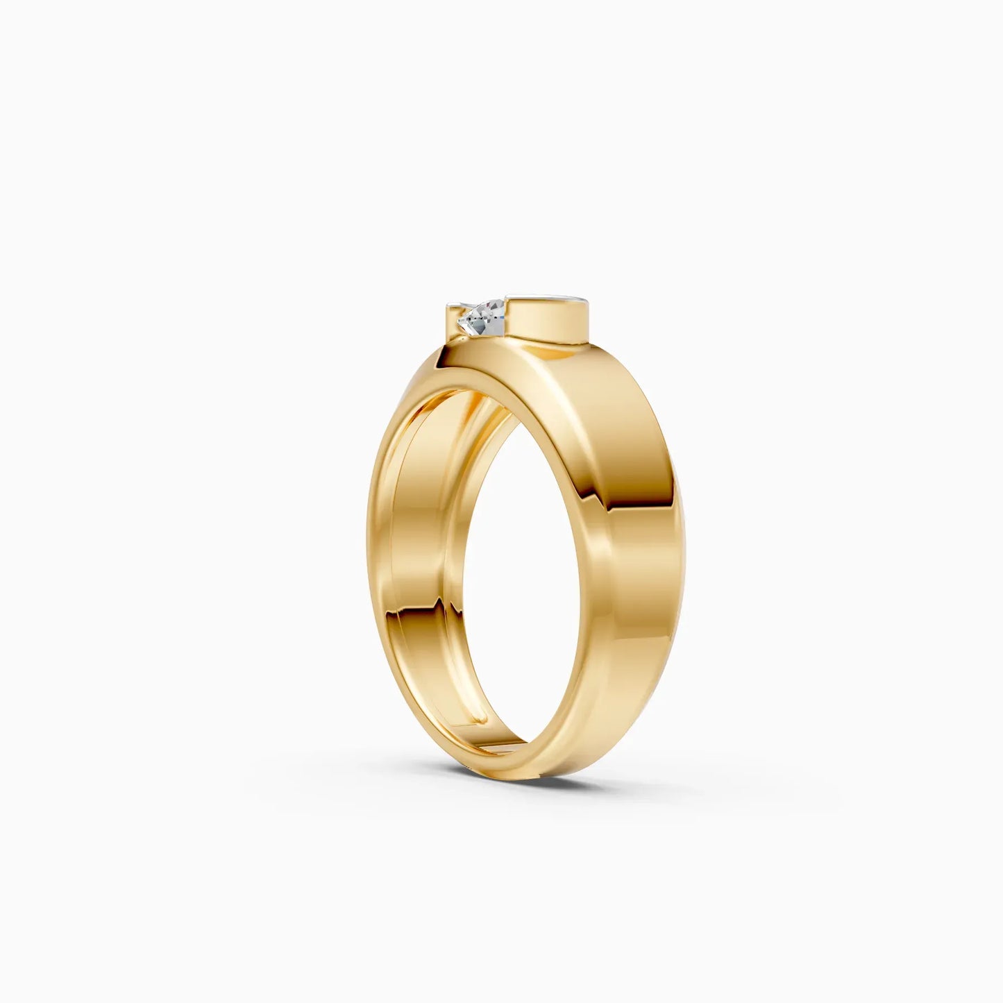 Refined Charm Solitaire Diamond Ring