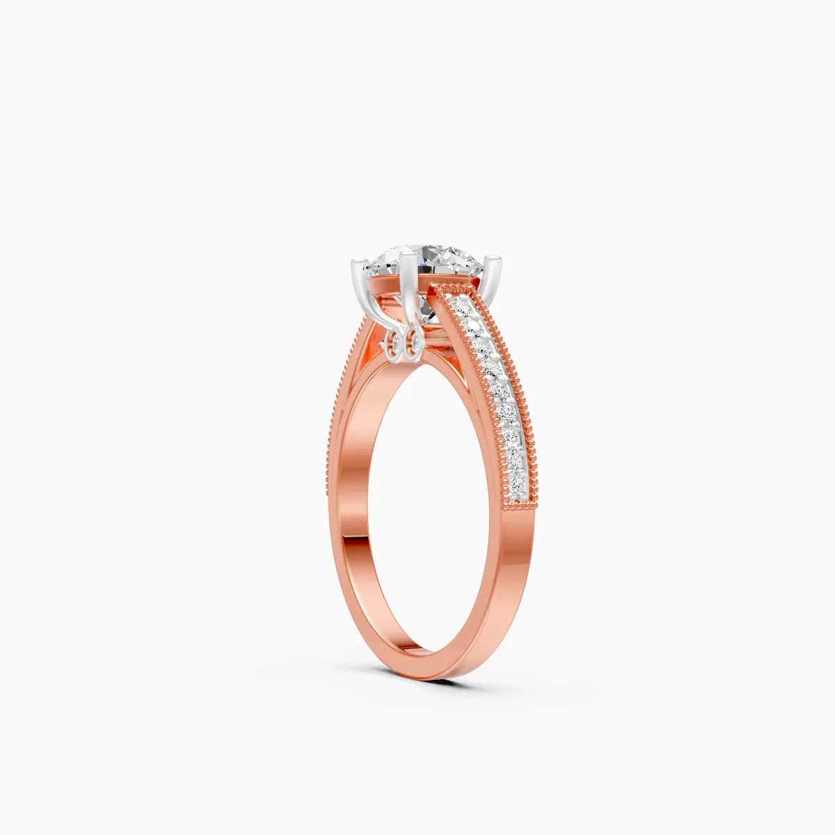 Statement Solitaire Diamond Minimal Ring