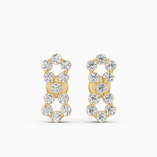 Linked Radiance Lab Grown Diamond Earrings