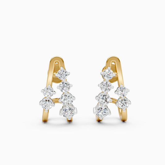 Angular Glow Lab Grown Diamond Earrings