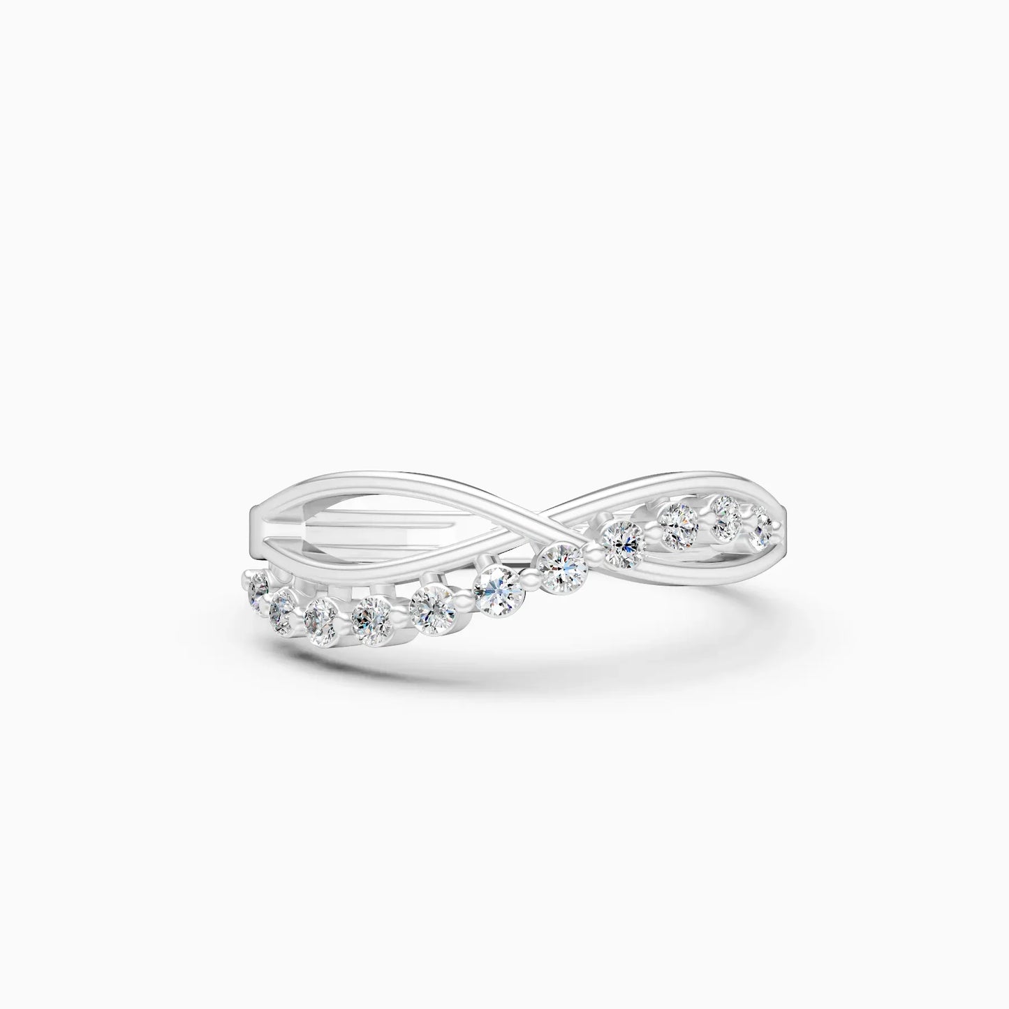 Elegant Curve Infinity Band Ring