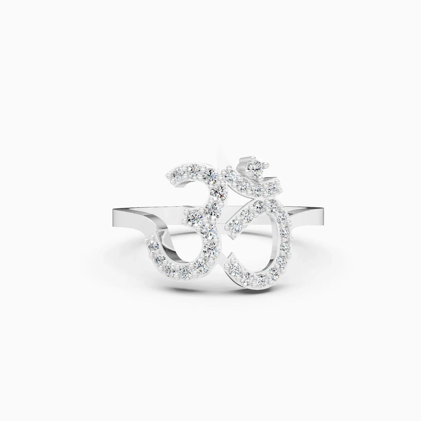 Spiritual Grace Om Band Ring