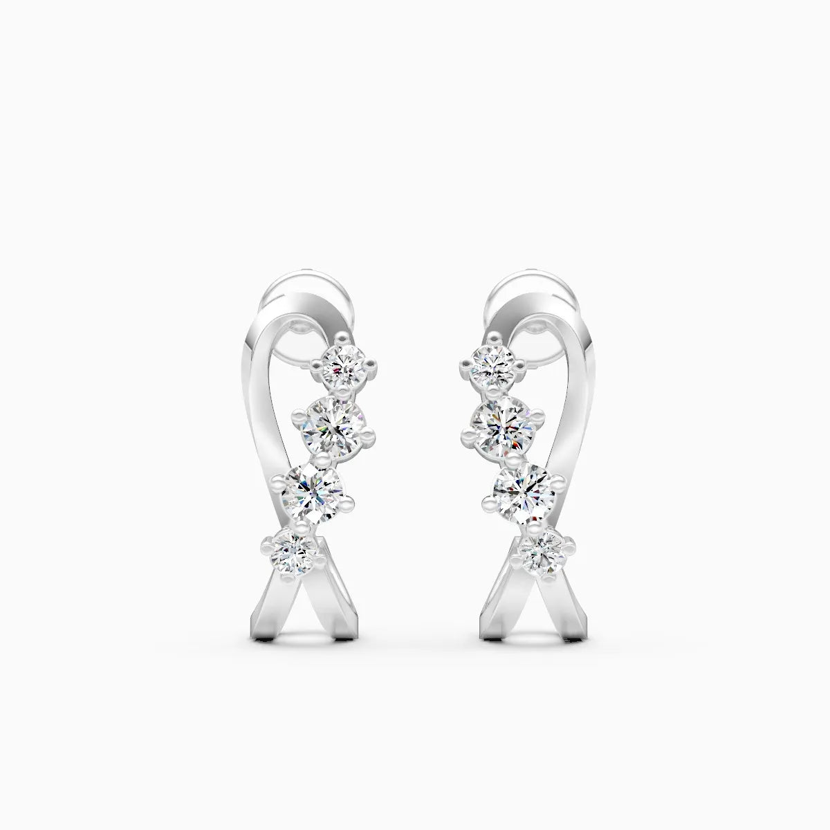 Twine Spark Lab Grown Diamond Earrings