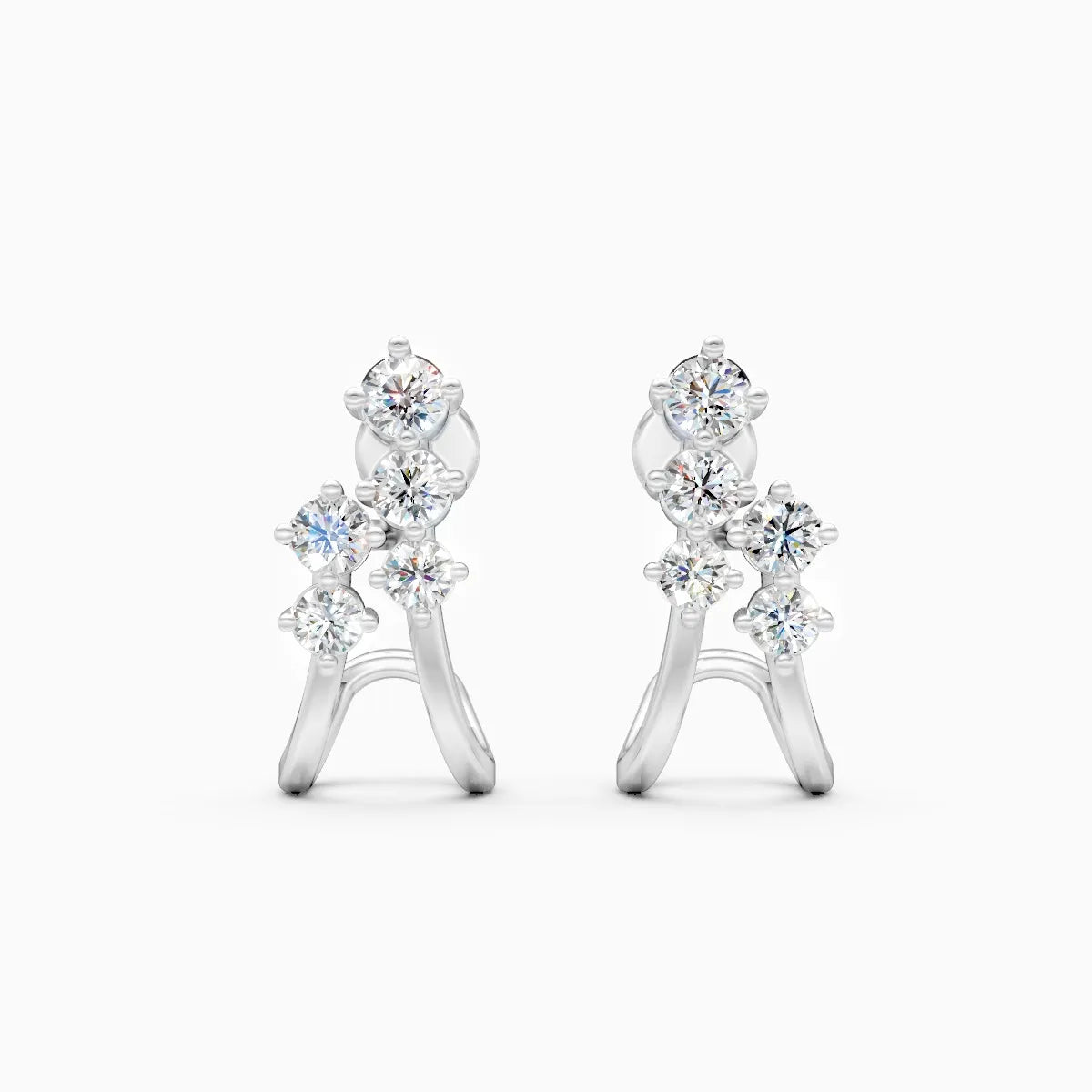 Modern Arc Lab Grown Diamond Earrings