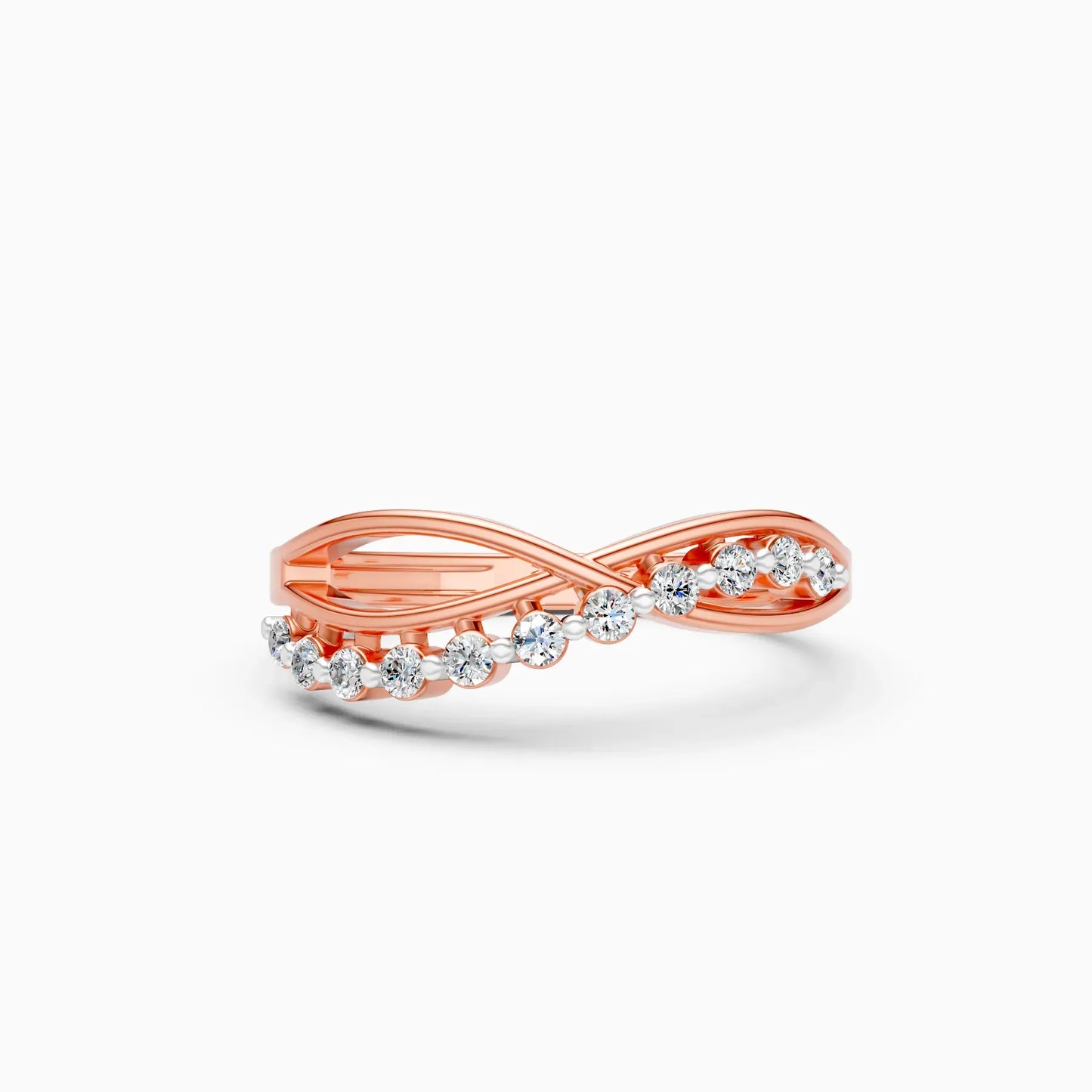 Elegant Curve Infinity Band Ring