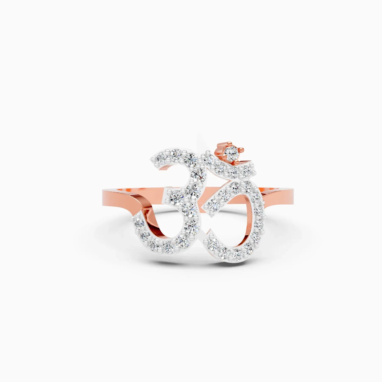 Spiritual Grace Om Band Ring
