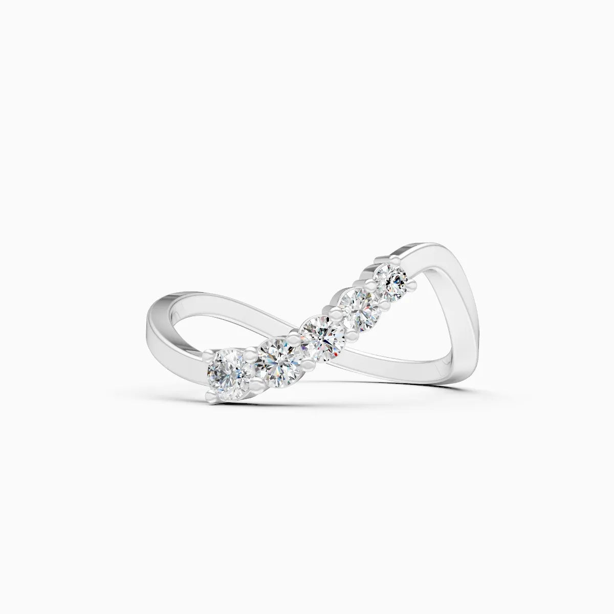 Twisted Grace Lab Grown Diamond Ring