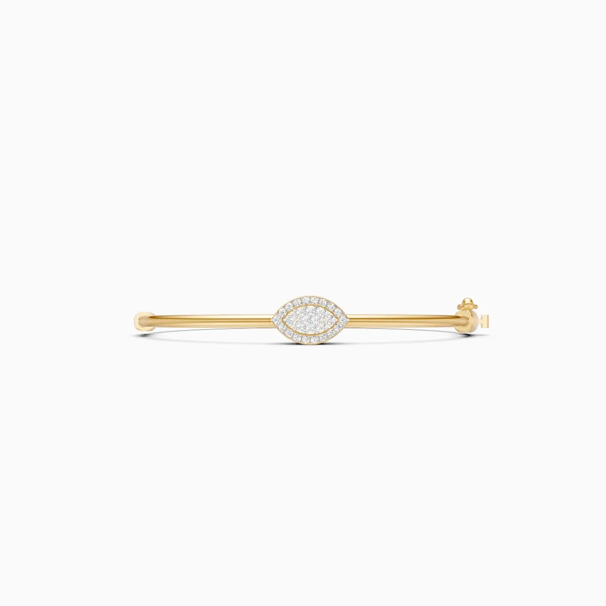Stylish Signature-Shaped Diamond Bracelet