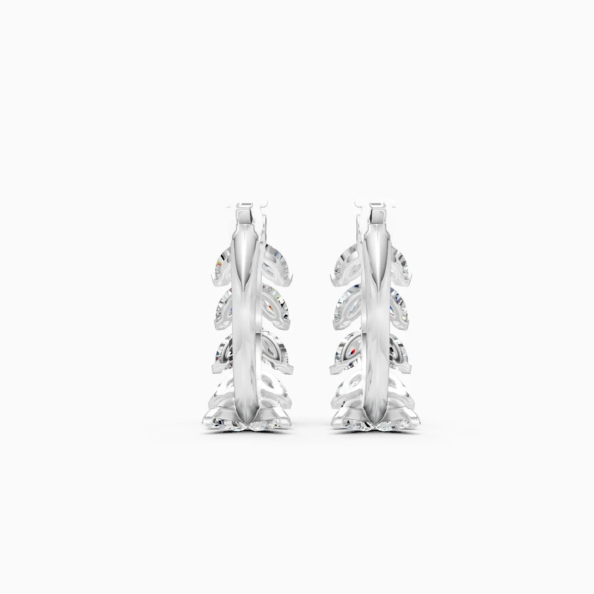 Elegant Marquise Flow Hoop Earrings