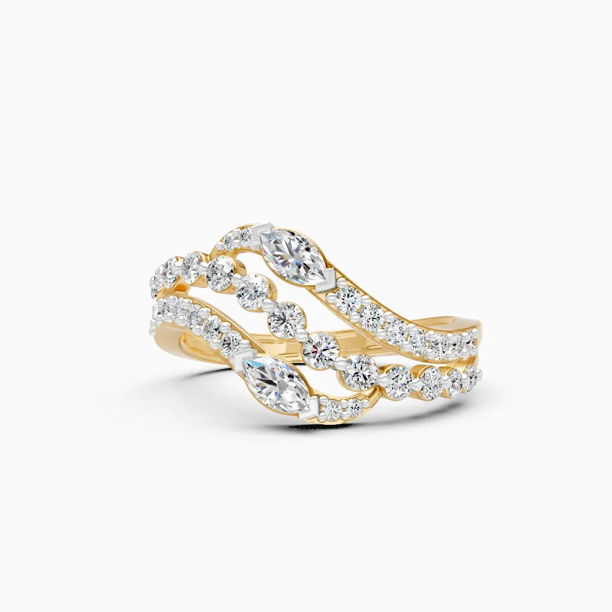 Ripple Shine Lab Grown Diamond Ring