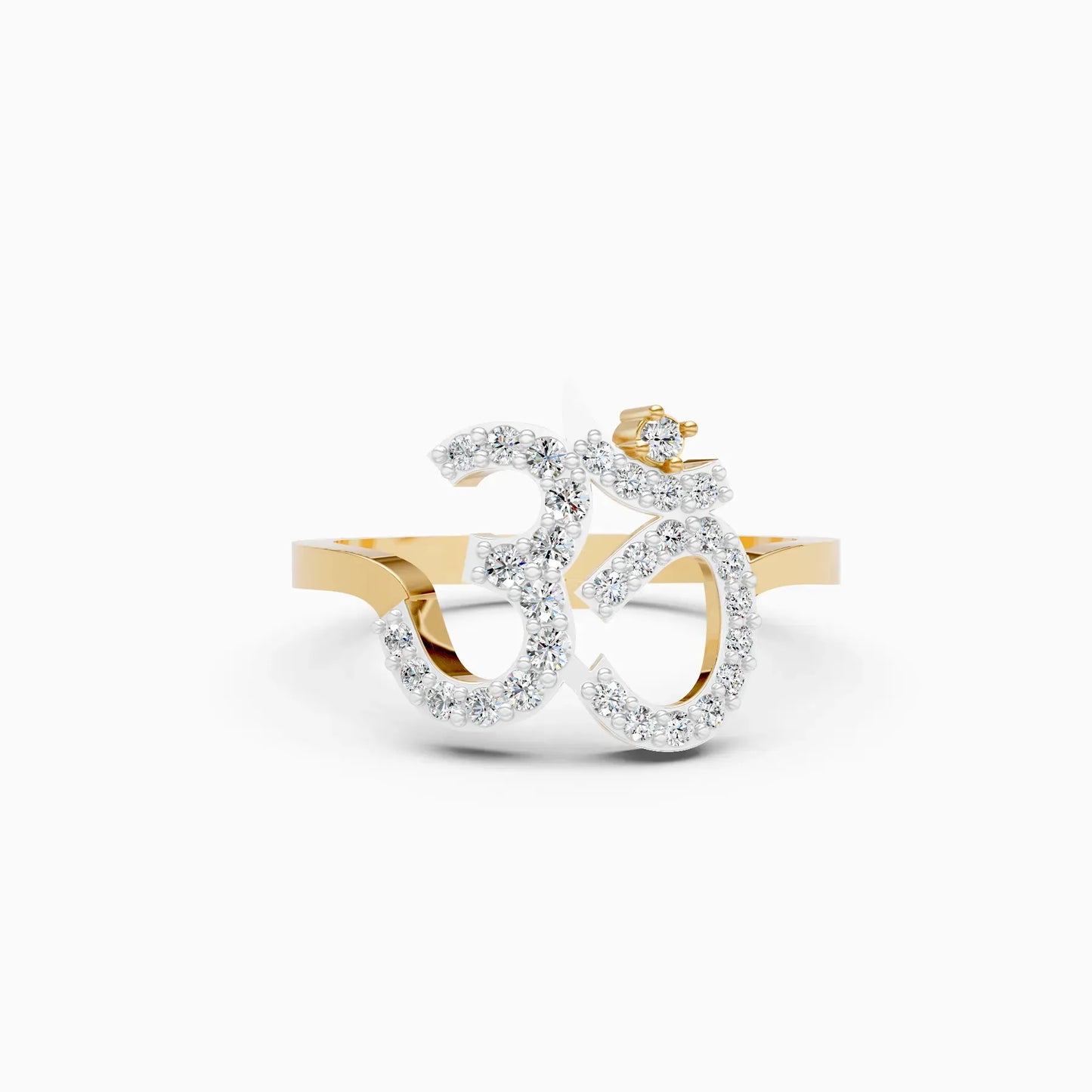 Spiritual Grace Om Band Ring