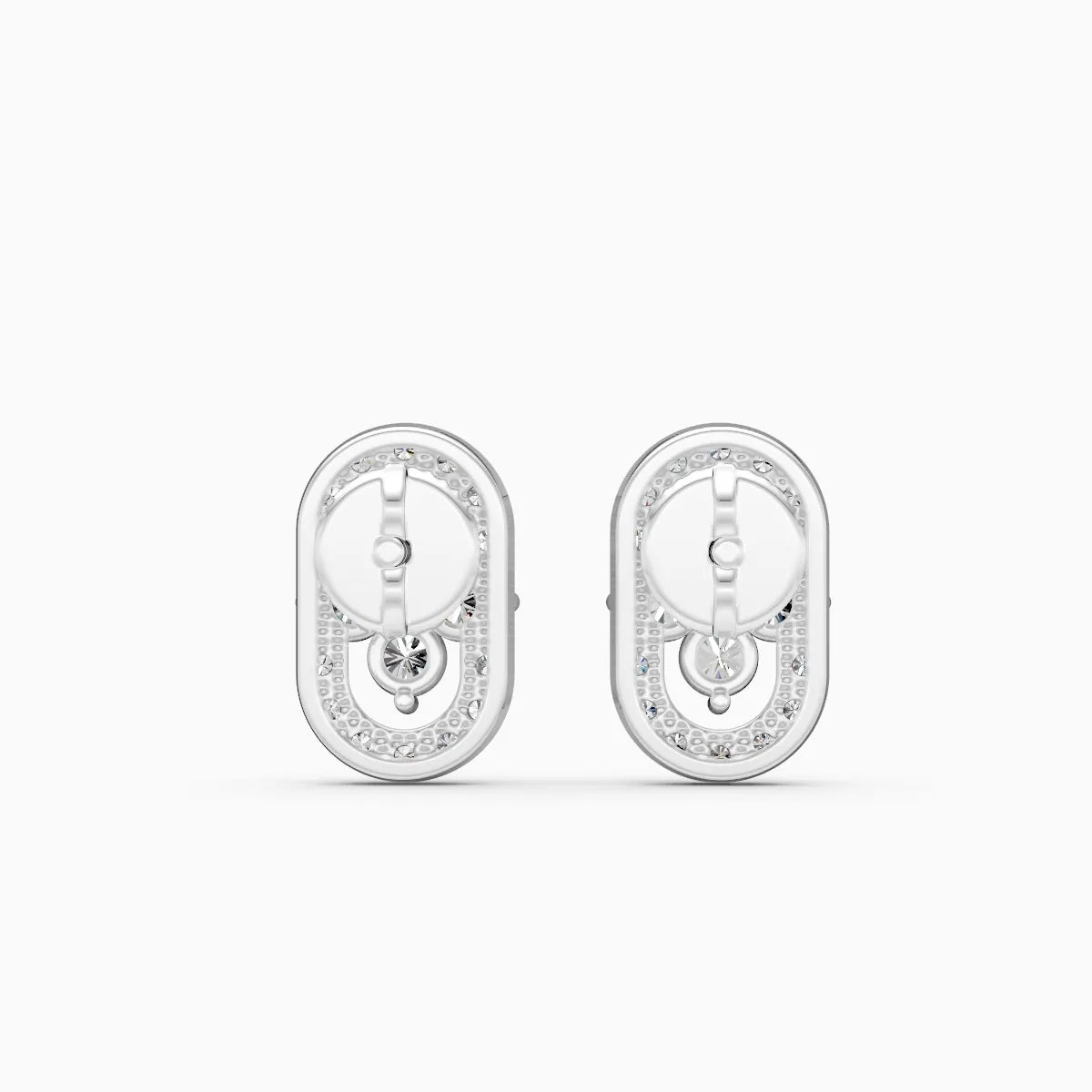 Pill Radiance Floral Cluster Lab Diamond Earrings