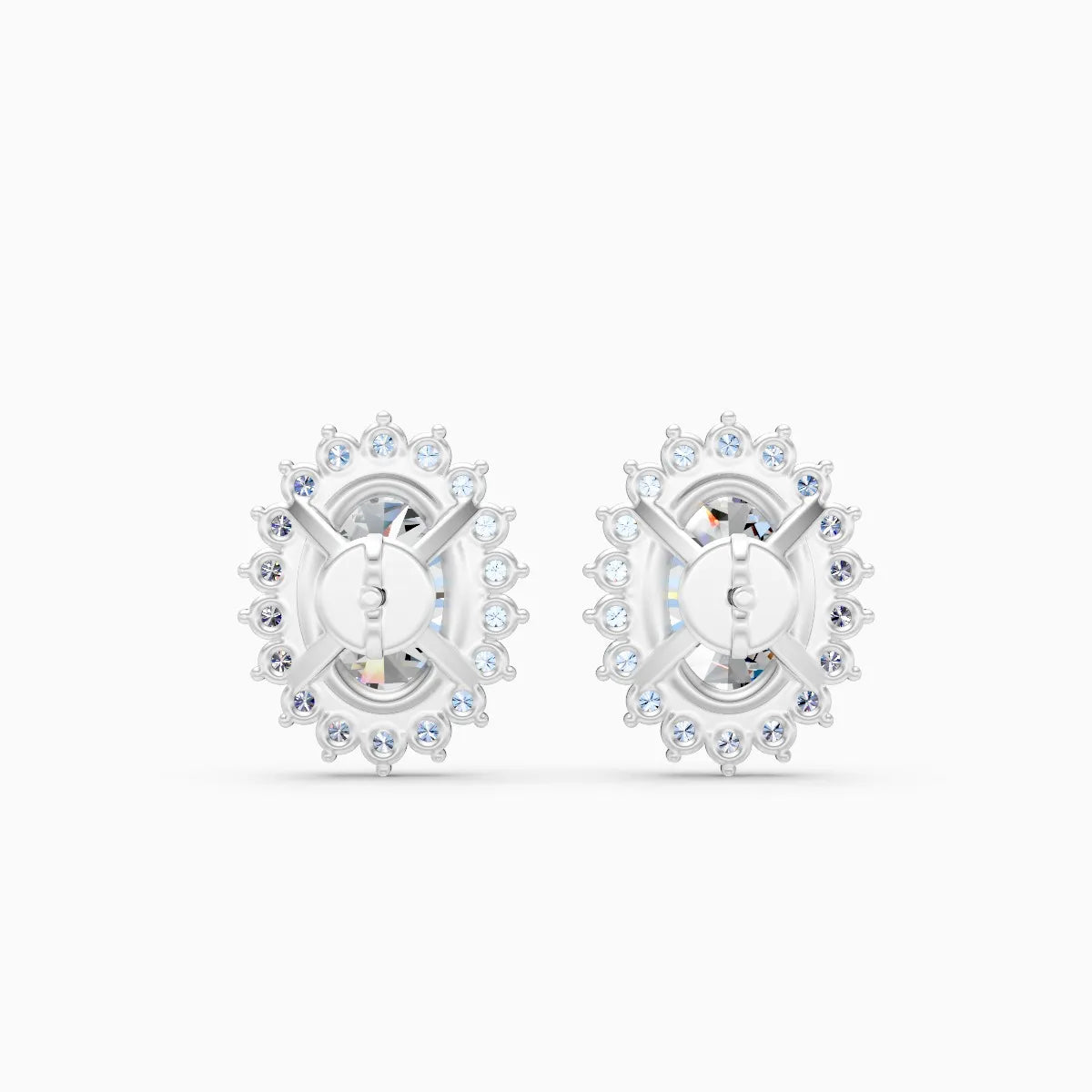 Petite Halo Diamond Studs