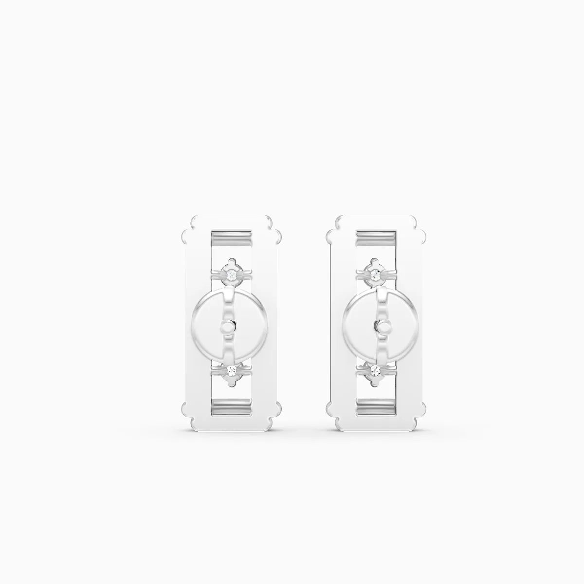 Round Timeless Sparkle Statement Earrings