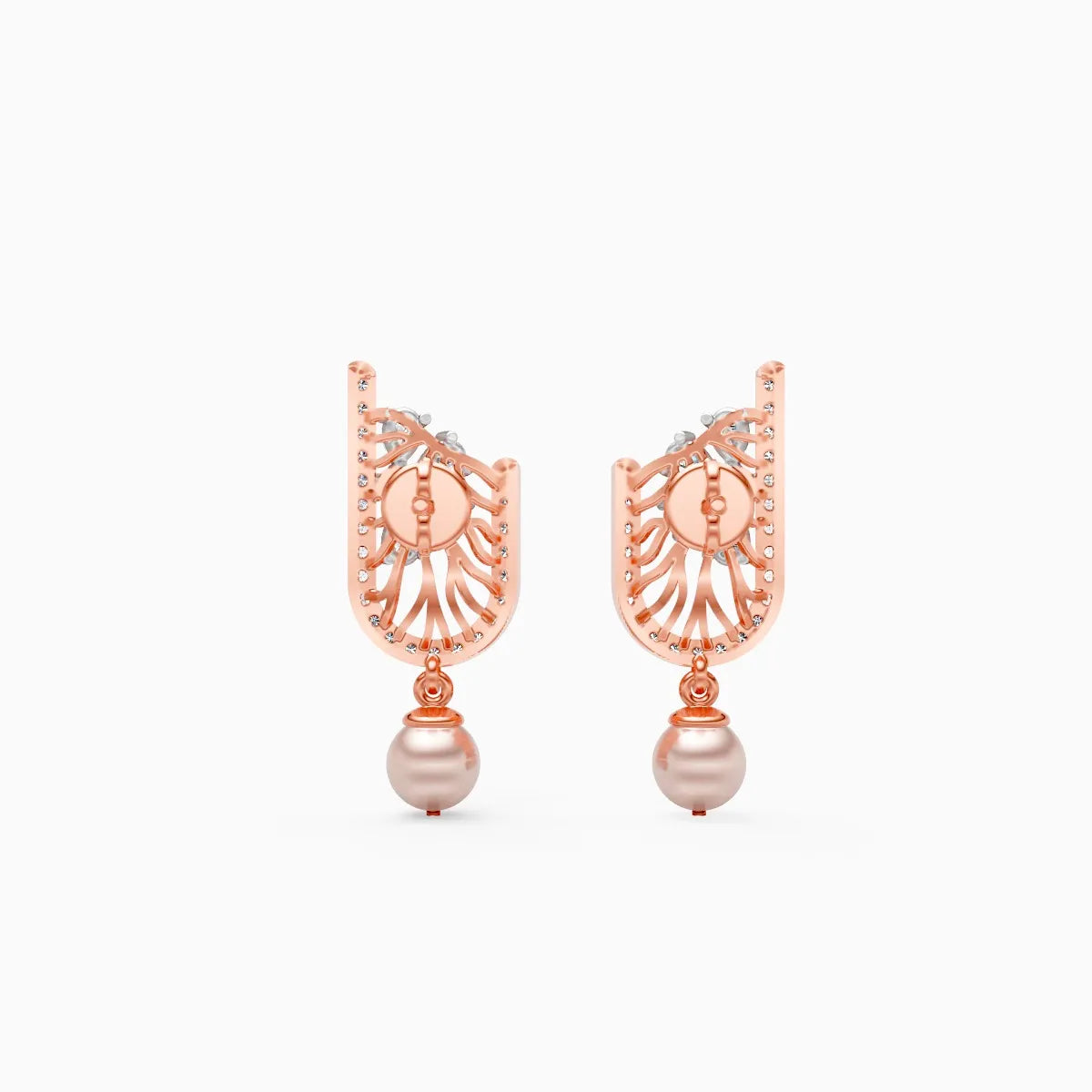Serene Curve Lab Grown Diamond Earrings